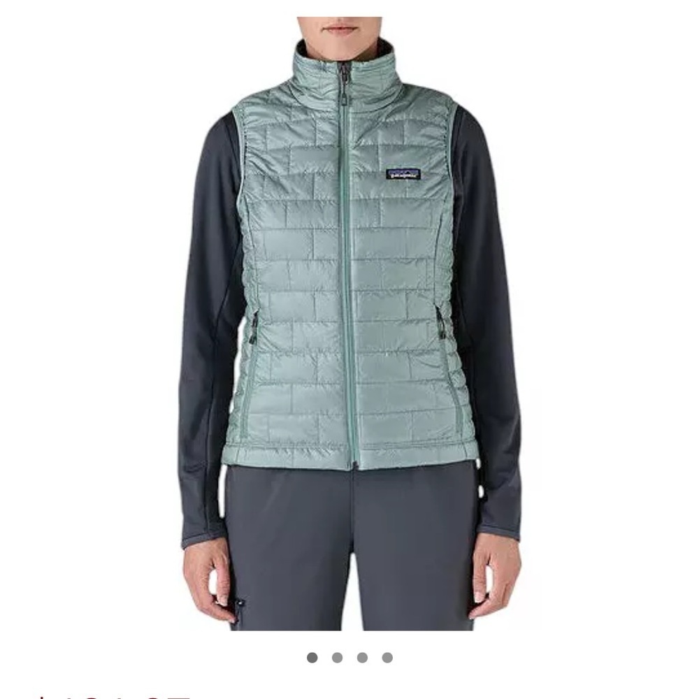 Patagonia Women’s Small Nano Puff Insulated Vest Thermal Blue NWT Puffy - Picture 6 of 9